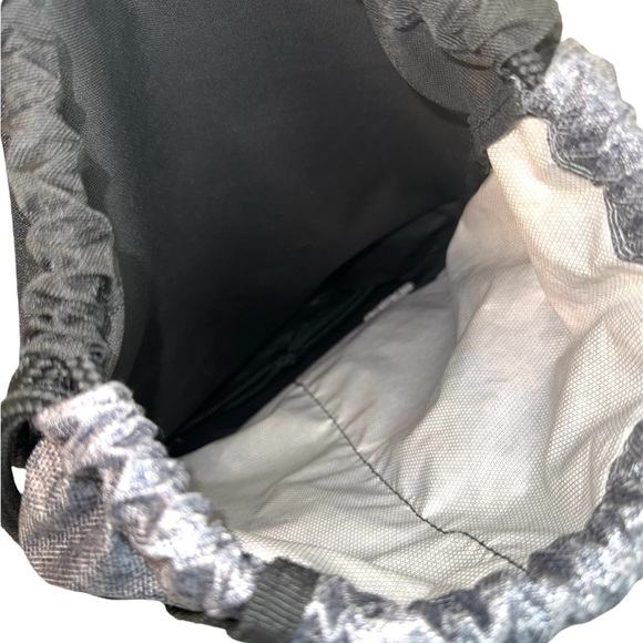 Adidas Sack-pack Backpack Drawstring Bag Gray Black - Picture 3 of 8